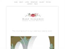 Tablet Screenshot of harpelegance.com